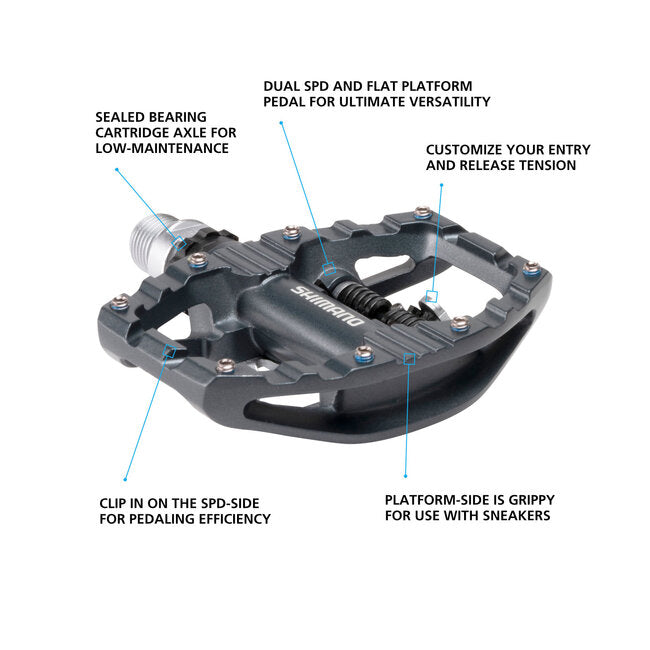 Shimano PD-EH500 SPD / Flat Dual-Sided Pedals