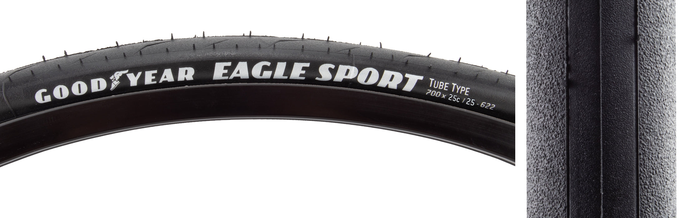 Goodyear Eagle Sport Tire – 700 × 25 | Folding Clincher – Grava