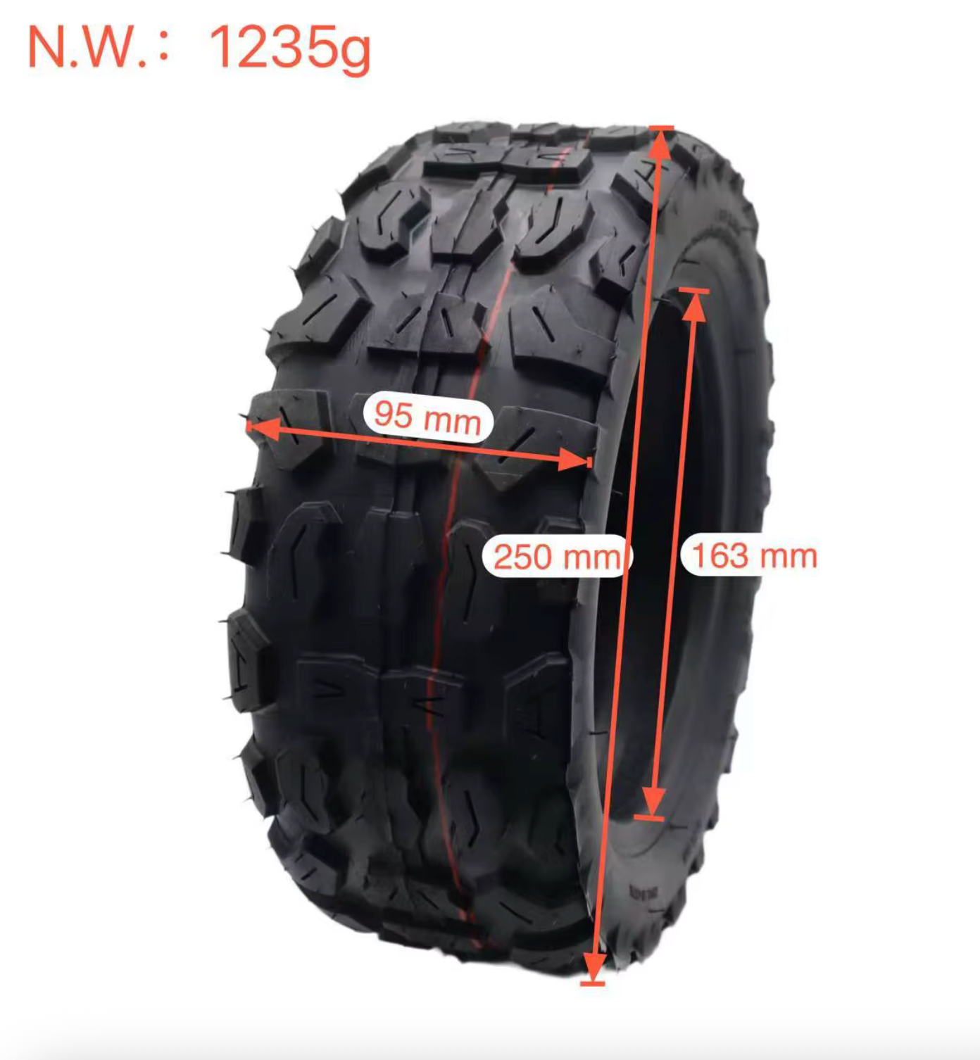 90/65-6.5 Tubeless Scooter Tire (10×2.75-6.5) – Grava Adventure