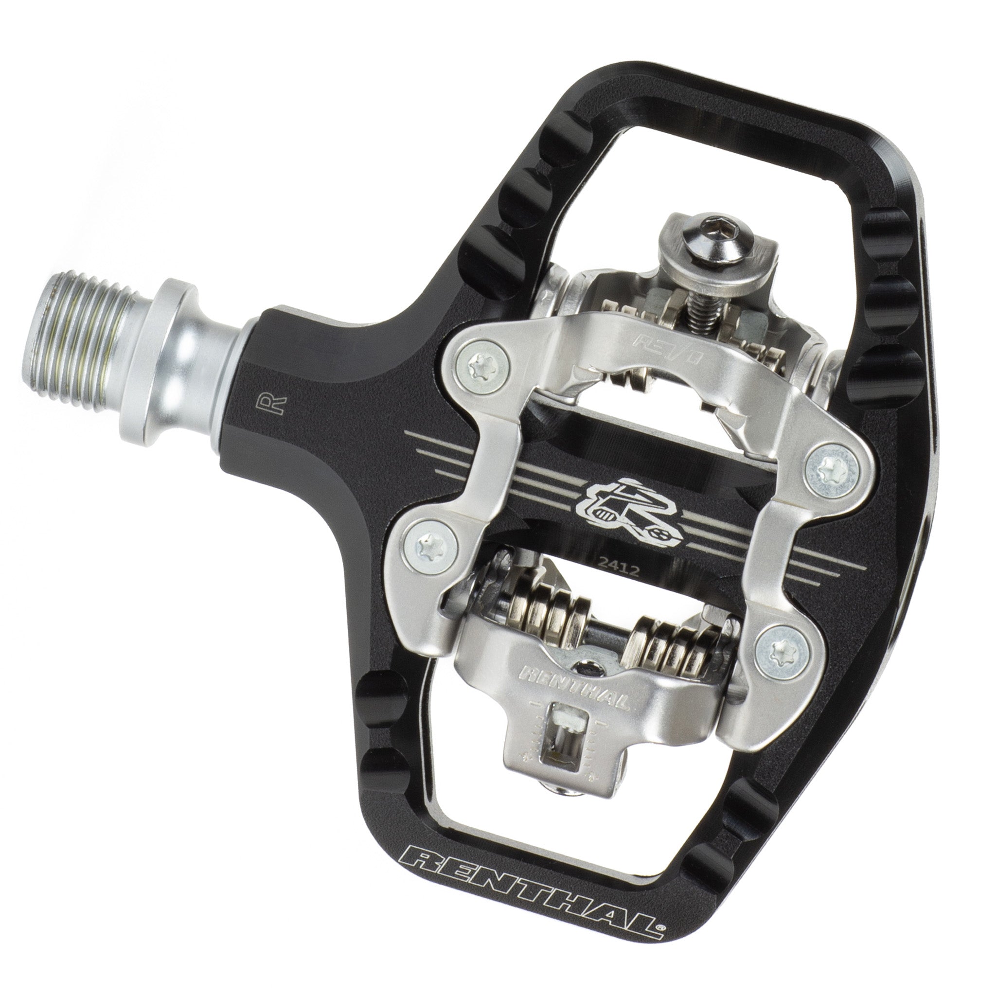 Renthal Revo-TRC Clipless Pedals — Trail / Enduro SPD Compatible, Alloy, 9/16