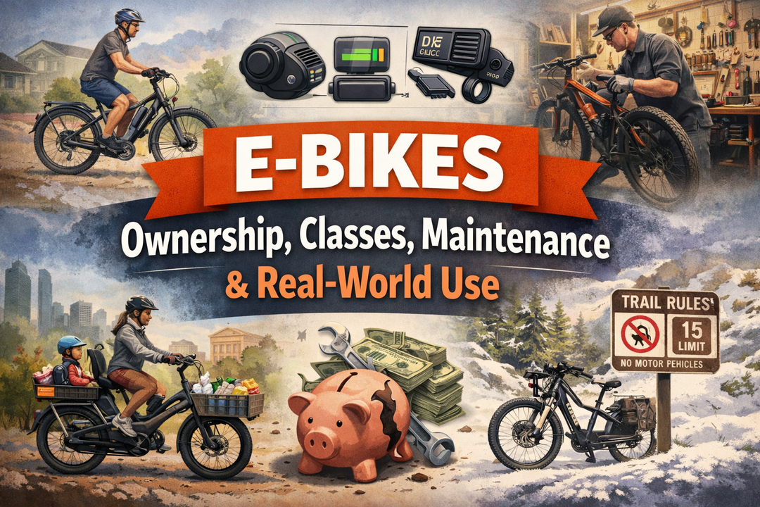 E-Bikes: Ownership, Classes, Maintenance, and Real-World Use
