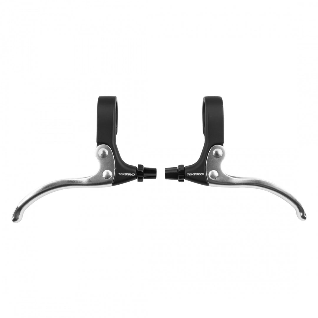 Tektro FL540 Flat Bar Brake Levers – Black/Silver (Pair)