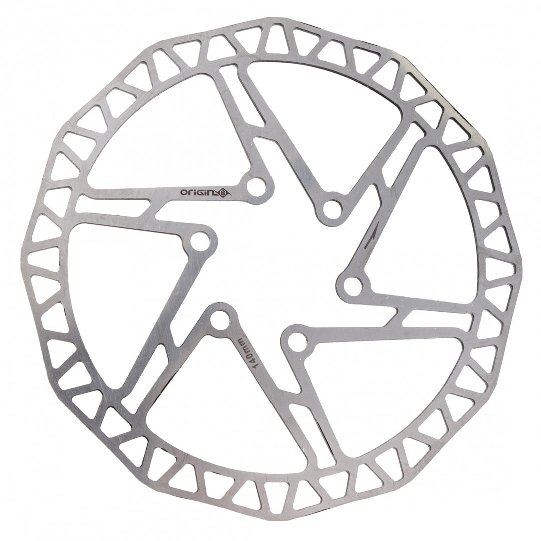 Origin8 SpeedCheck One-Piece Disc Brake Rotor – 140mm – 6-Bolt – Silver