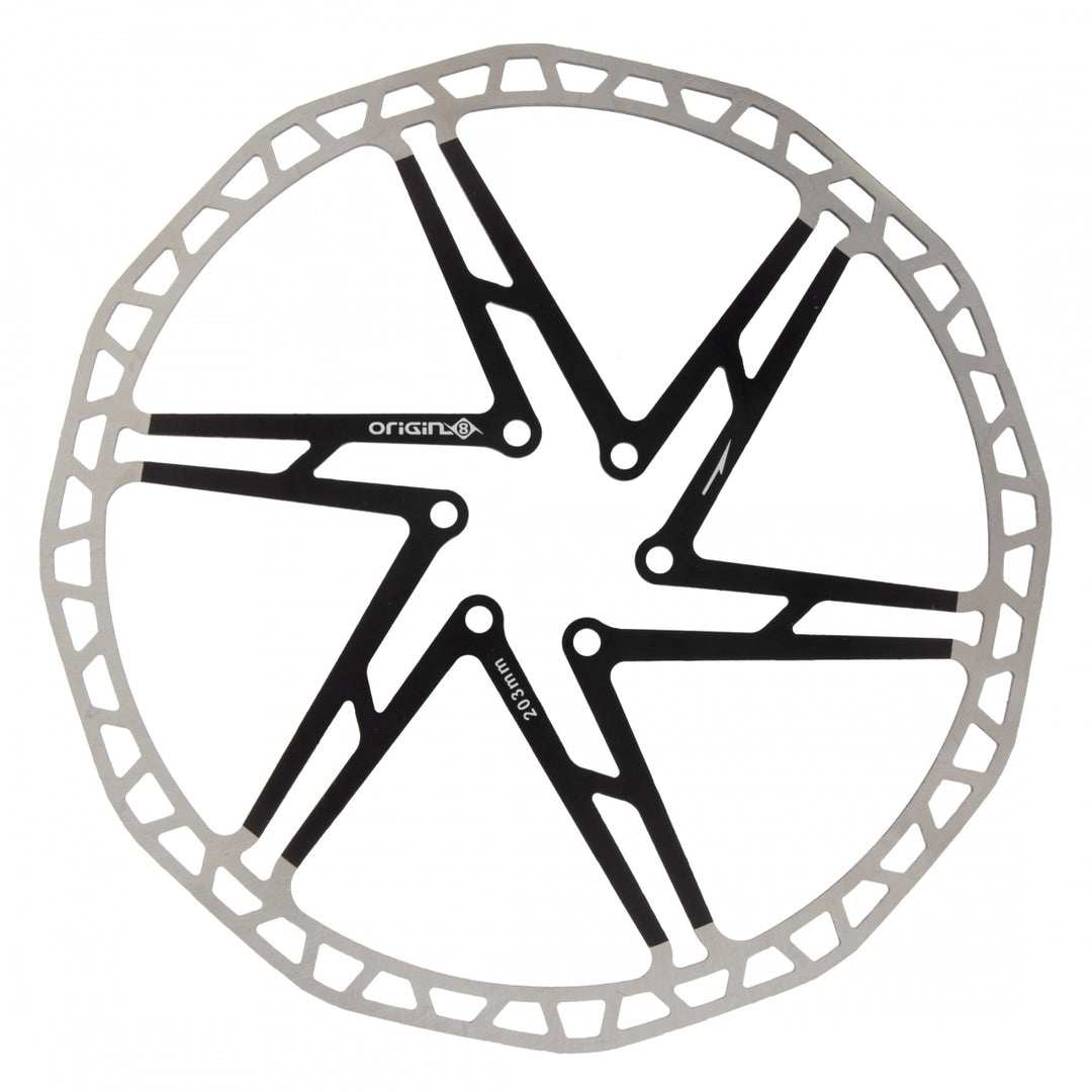 Origin8 SpeedCheck One-Piece Disc Brake Rotor – 203mm – 6-Bolt – Black