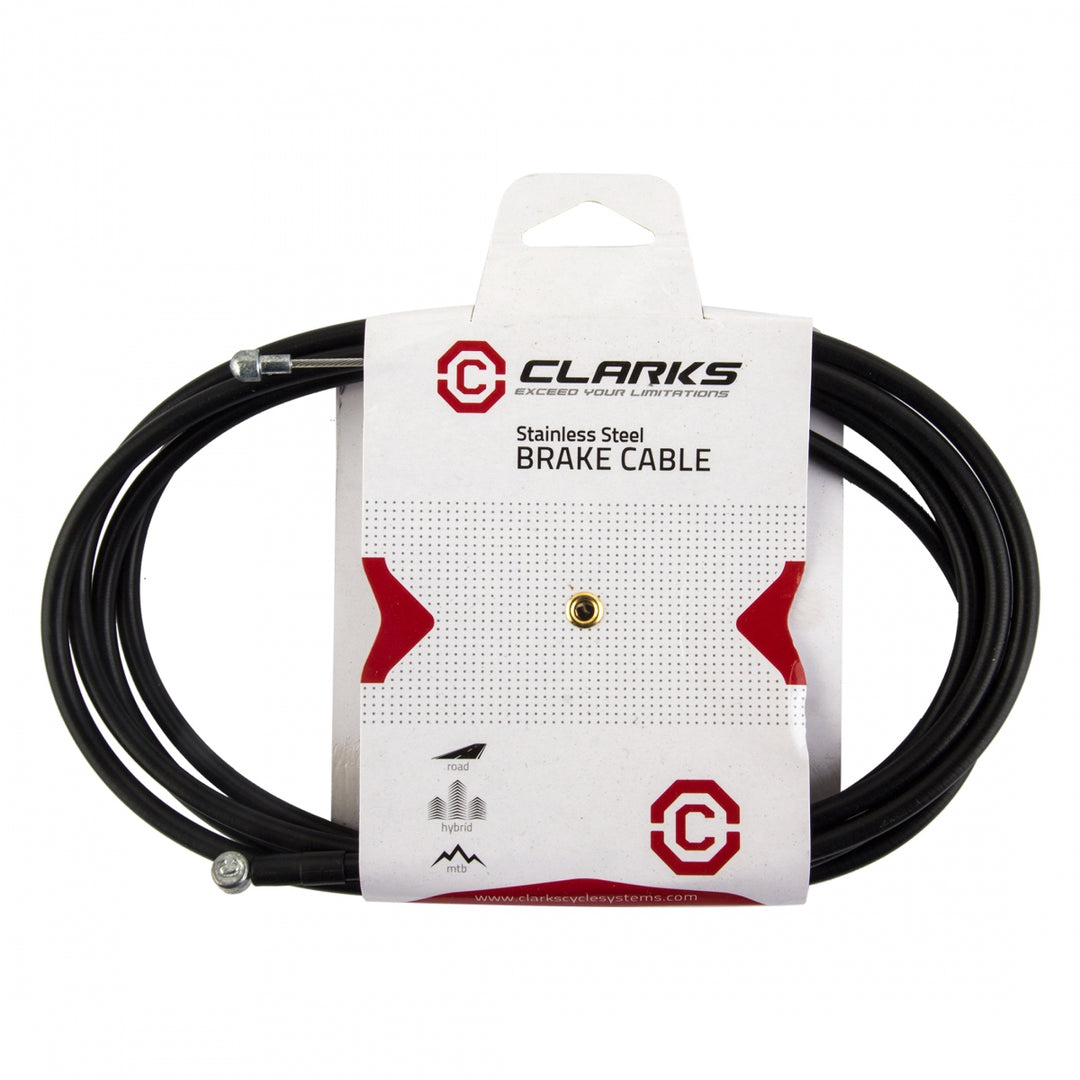 Clarks Universal MTB Brake Cable & Housing Replacement Kit | Front or Rear | Black