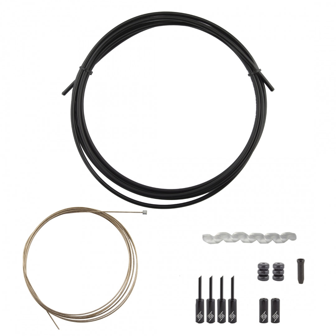Origin8 SuperSlick Compressionless 1x Shift Cable & Housing Kit | Black