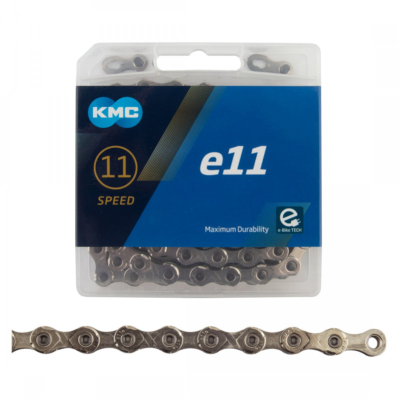 KMC X11e E-Bike Chain — 11-Speed, 136 Links, E-Bike Rated, Silver