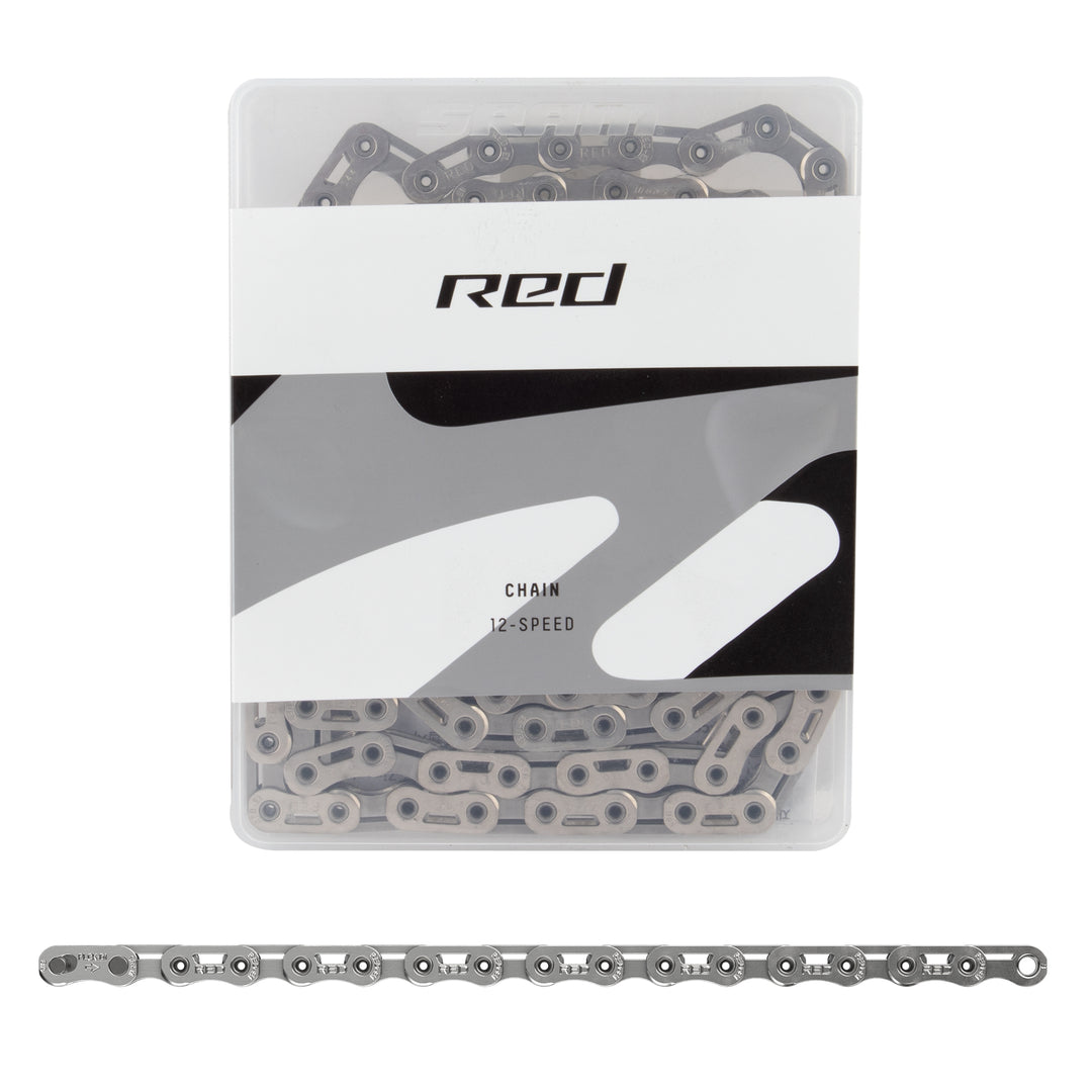 SRAM Red E1 Flattop Chain – 12-Speed | 126 Links · Silver