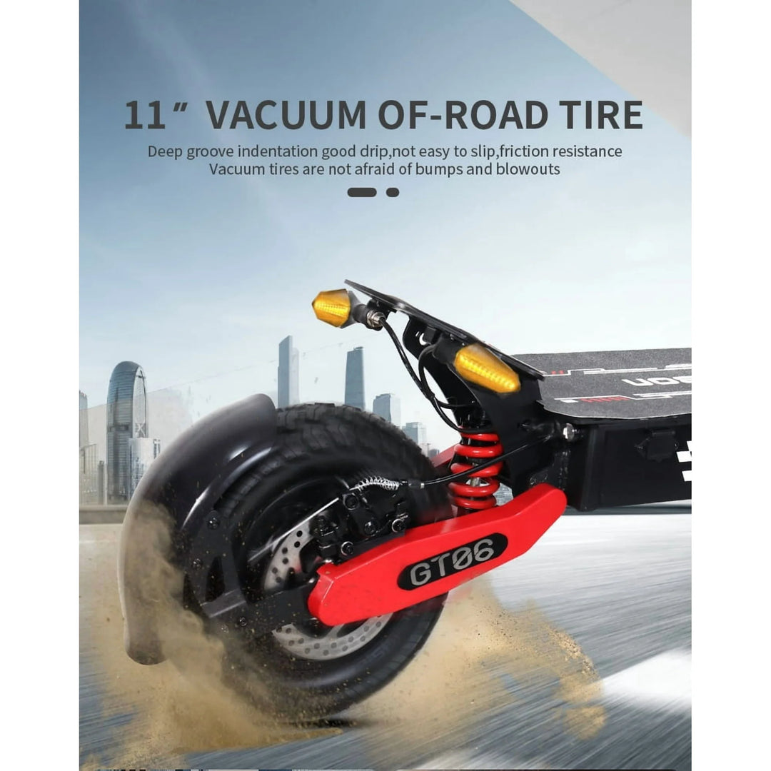 GT06 Electric Scooter 1200W 48V 23.4Ah 11” Off-Road Tires Foldable