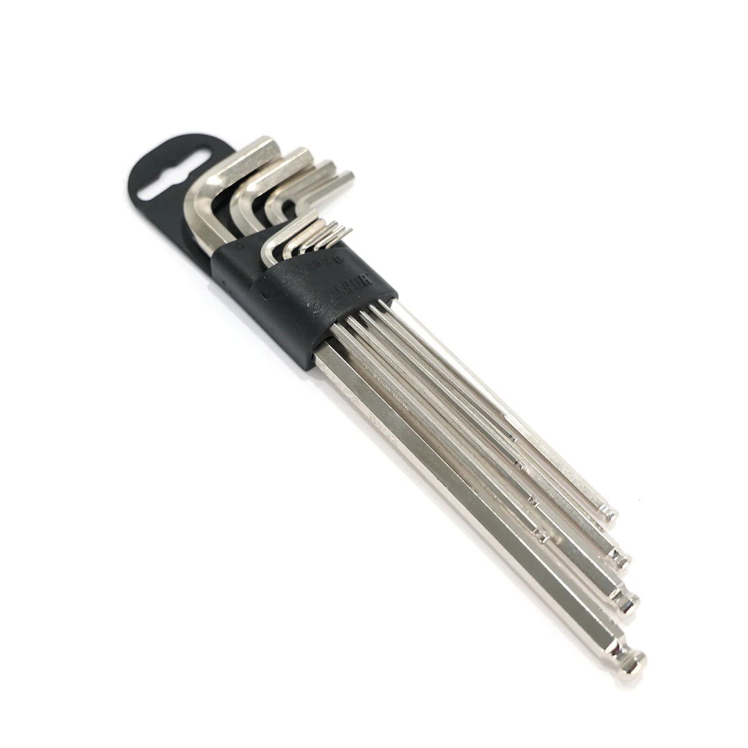 Unior Long Ball End Hex Wrench Set 9pc 1.5-10mm