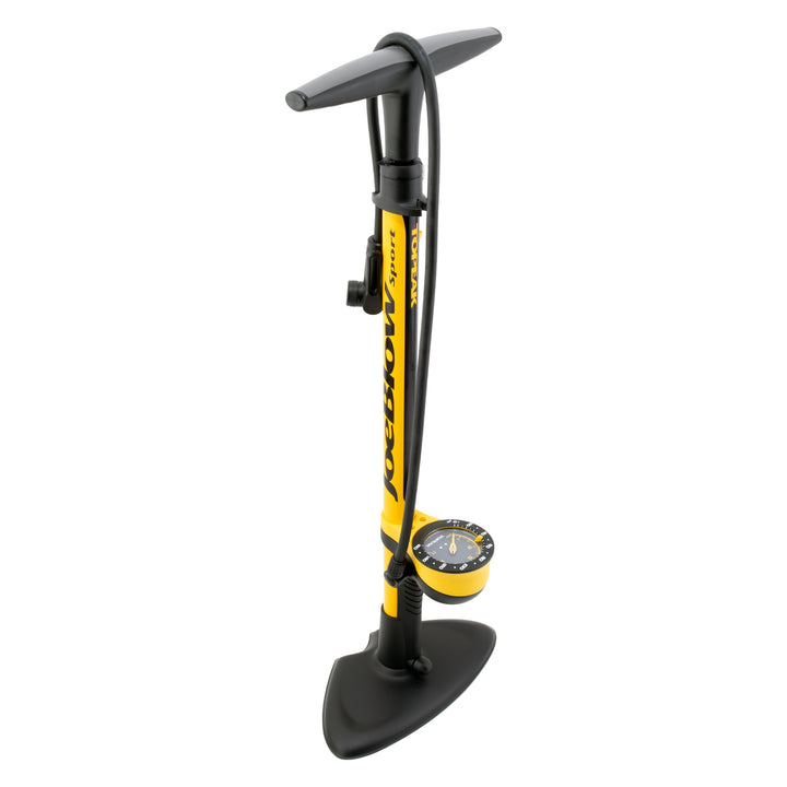 Topeak JoeBlow Sport III Floor Pump — 160 PSI, Analog Gauge, Yellow