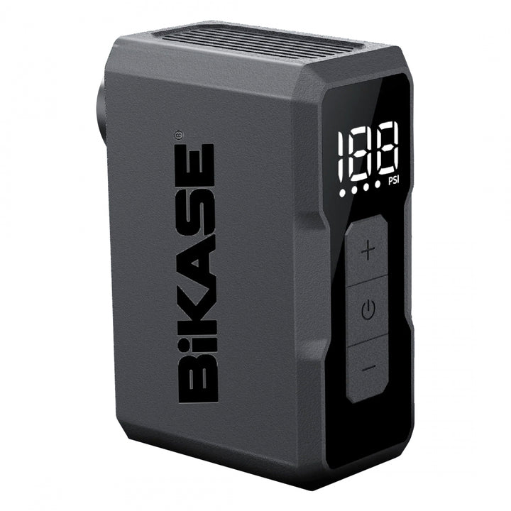 BiKase Nano E Digital Electric Bike Pump – 120 PSI, Presta/Schrader, Rechargeable