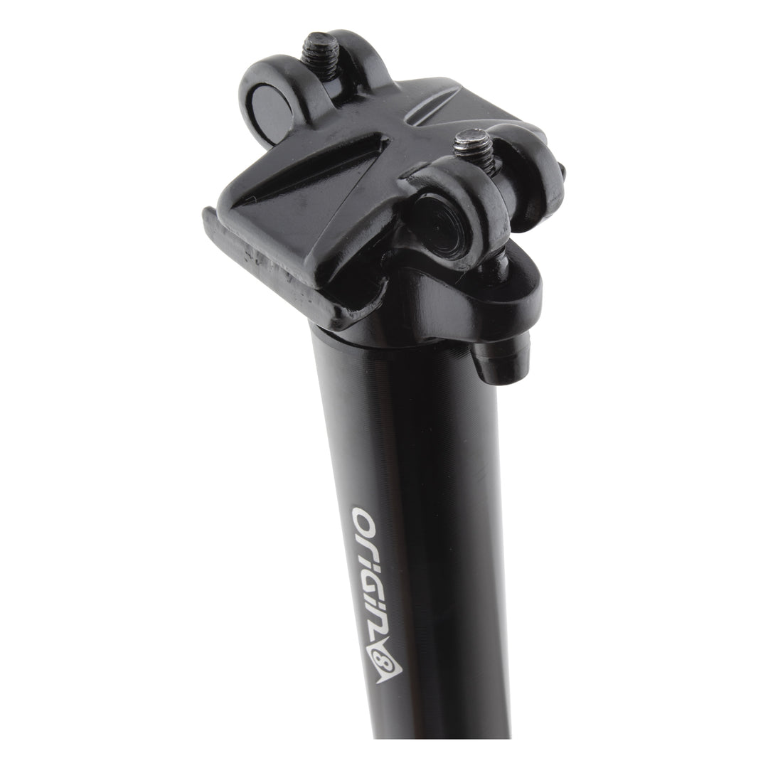 Origin8 Pro Fit Seatpost 31.6mm x 400mm – Zero Setback – Black