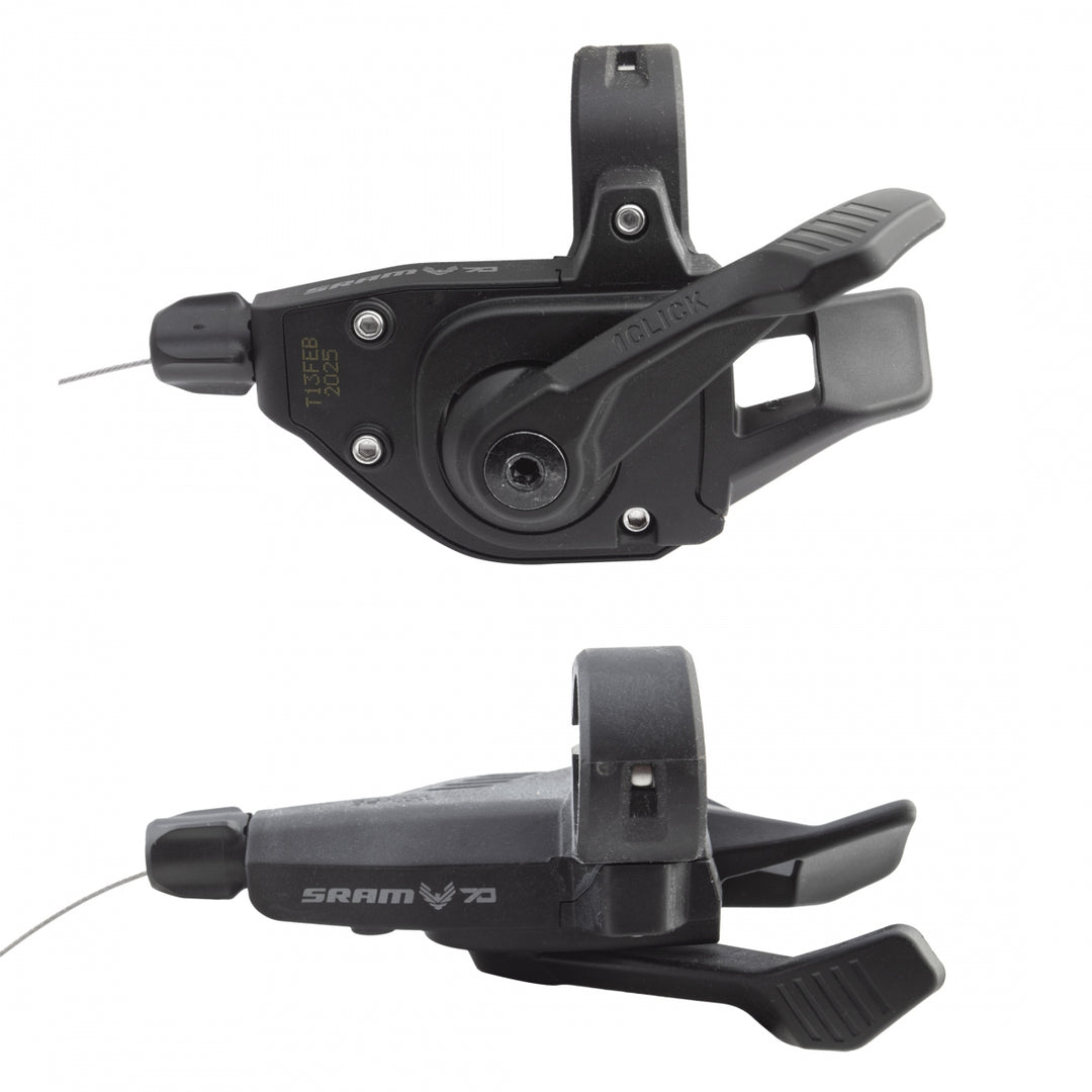 SRAM Eagle 70 T-Type e-MTB Trigger Shifter — Single Click, 12-Speed, Right Hand, Integrated Clamp, Black