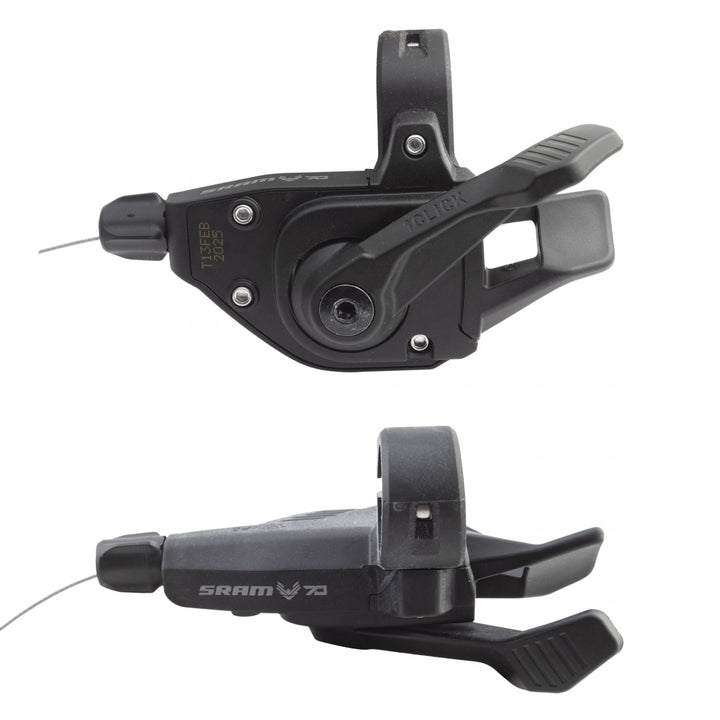 SRAM Eagle 70 T-Type e-MTB Trigger Shifter — Single Click, 12-Speed, Right Hand, Integrated Clamp, Black