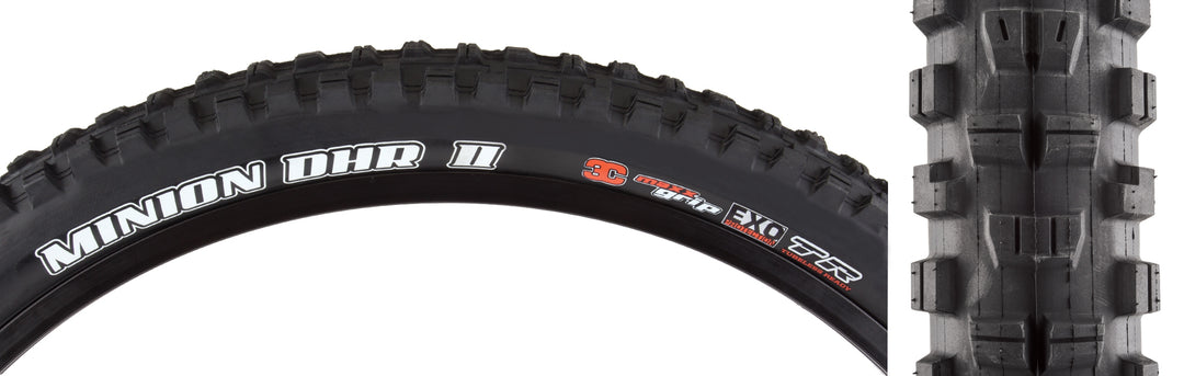 Maxxis Minion DHR II Tire – 29 × 2.4 | 3C MaxxGrip · 2-Ply · Tubeless Ready · Wide Trail