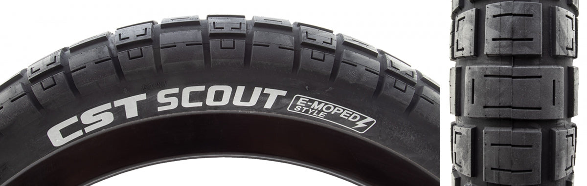 CST ST SCOUT ファットタイヤ_20×4.0_2本セット CST Scout 20x4.0 Fat Tire – E-Bike Rated, Puncture Resistant
