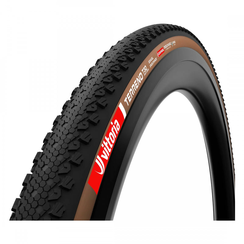Vittoria Terreno T30 Gravel Tire – 700x45, Tubeless Ready, Black/Brown