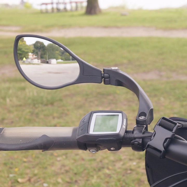 BiKASE Handlebar Mirror Adjustable Bar Mount Black