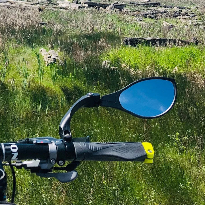 BiKASE Handlebar Mirror Adjustable Bar Mount Black