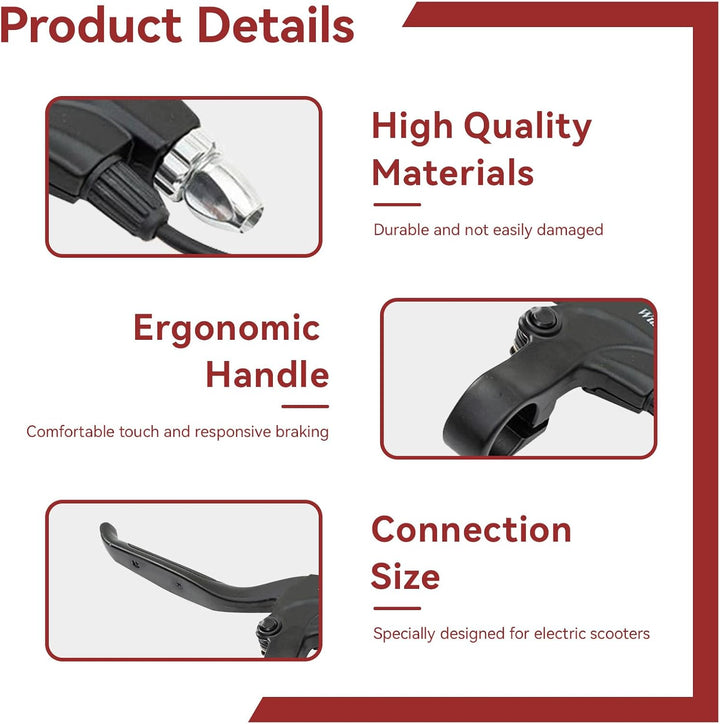 Waterproof E-Bike / Scooter Brake Lever with Motor Cutoff – Left or Right – 2-Pin Connector