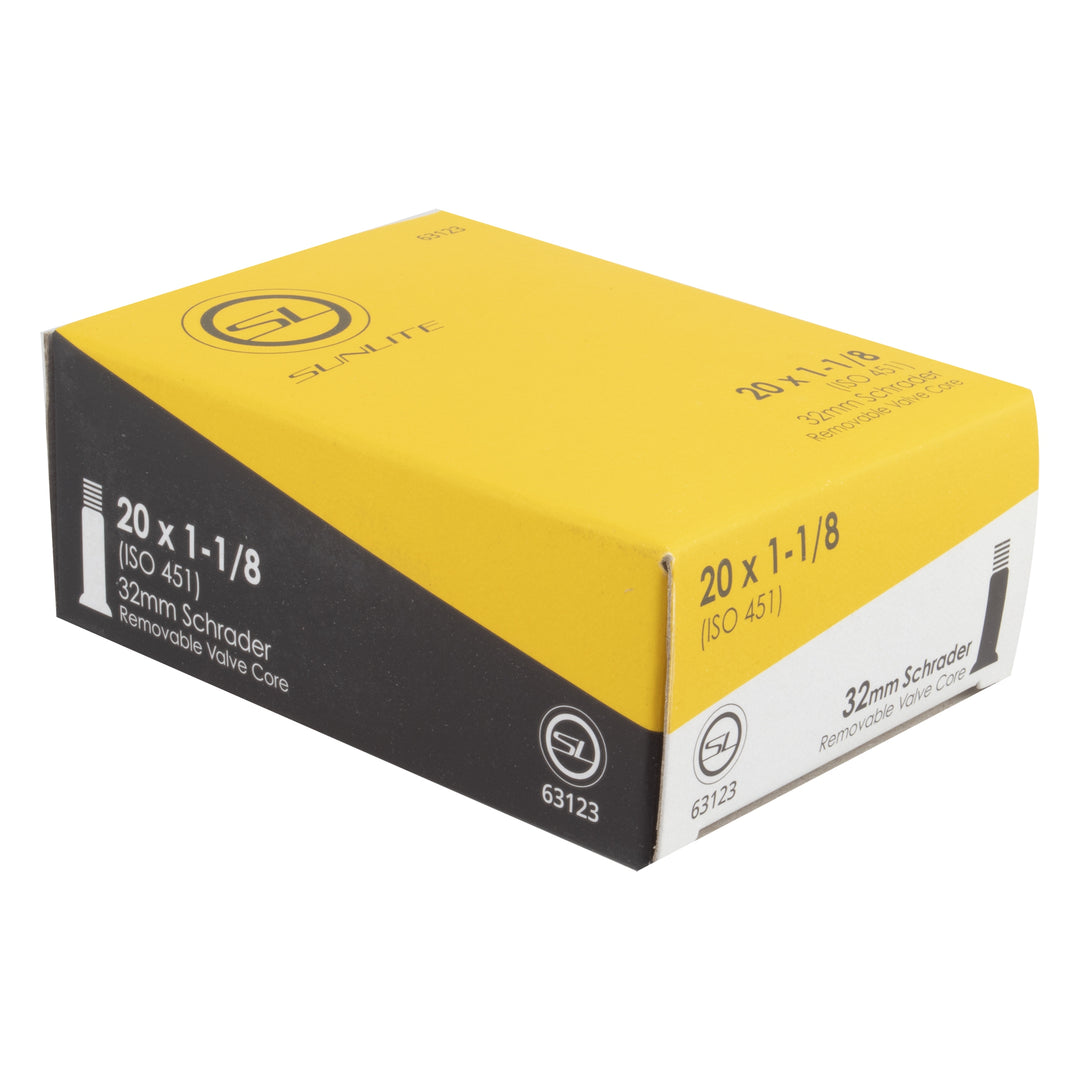Sunlight Inner Tube – 20 × 1-1/8 (451 × 28) | 32 mm Schrader Valve