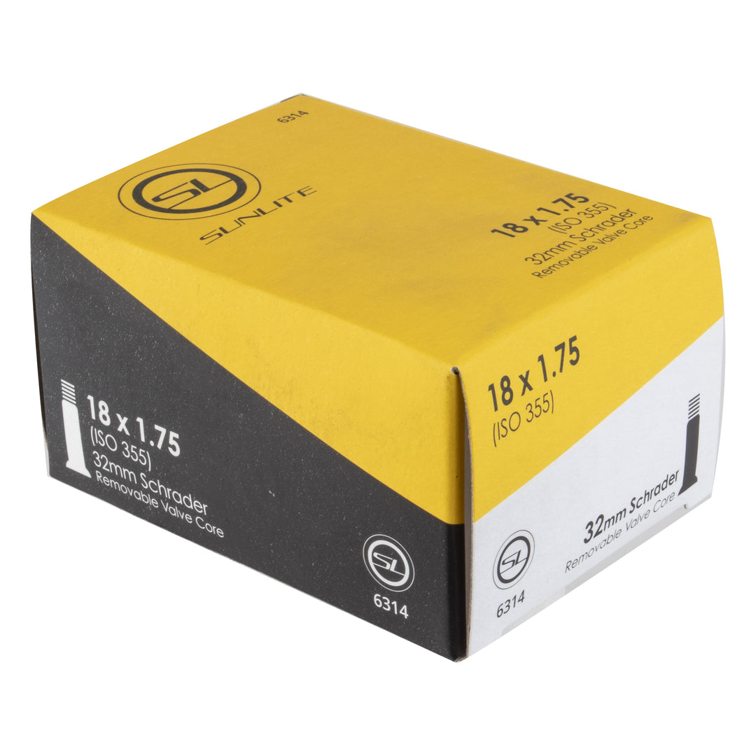 Sunlite Inner Tube – 18 × 1.75 | 32 mm Schrader Valve