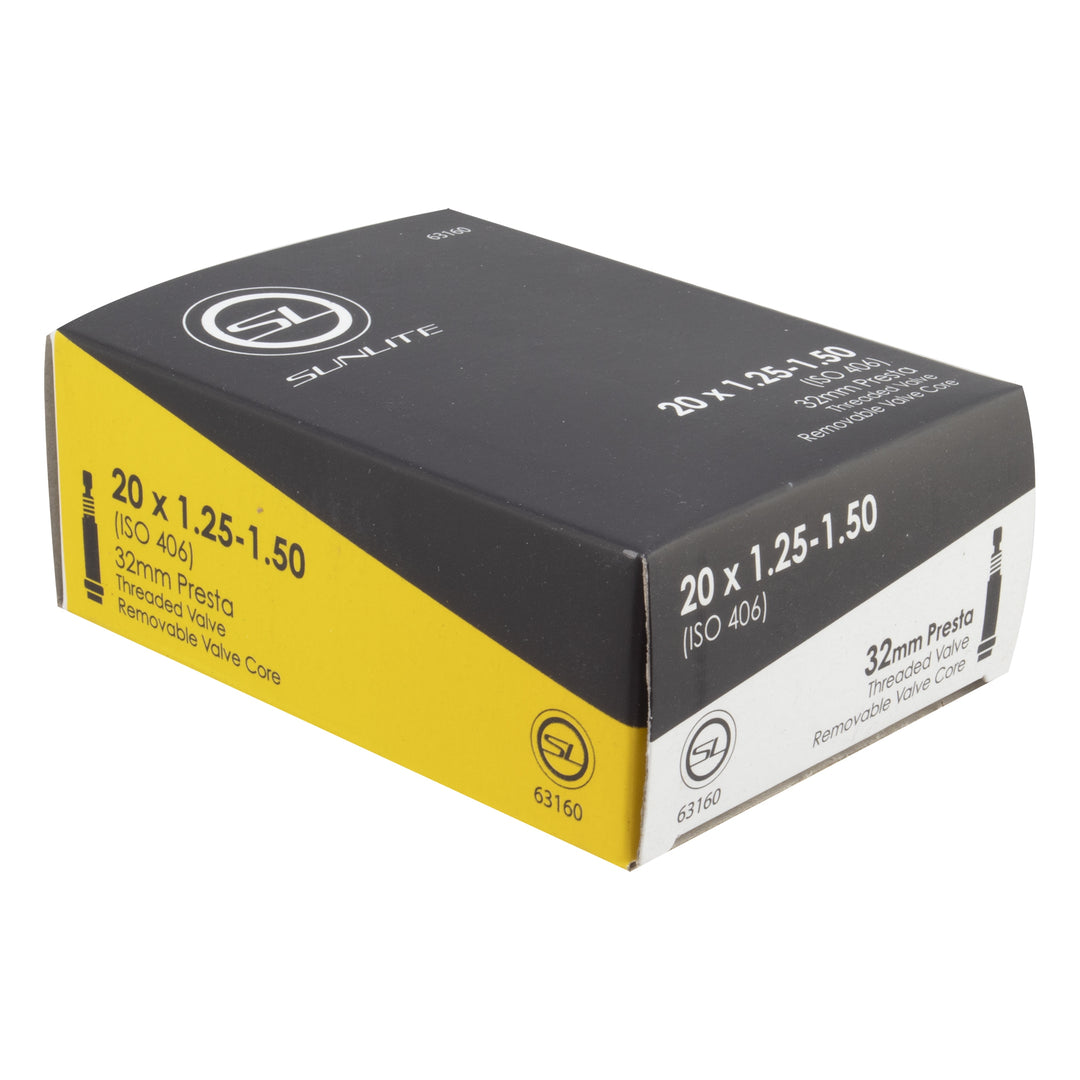 Sunlite Inner Tube – 20 × 1.25–1.50 (406 × 32–37) | 32 mm Presta Valve
