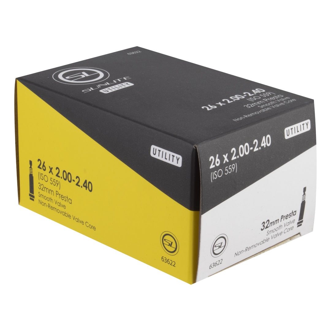Sunlite Utili-T Inner Tube – 26 × 2.00–2.40 | 32 mm Presta Valve