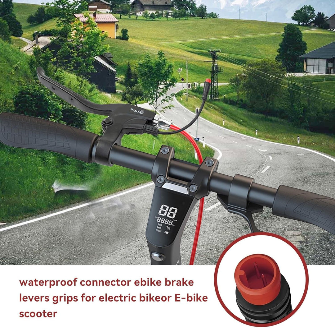 Waterproof E-Bike / Scooter Brake Lever with Motor Cutoff – Left or Right – 2-Pin Connector