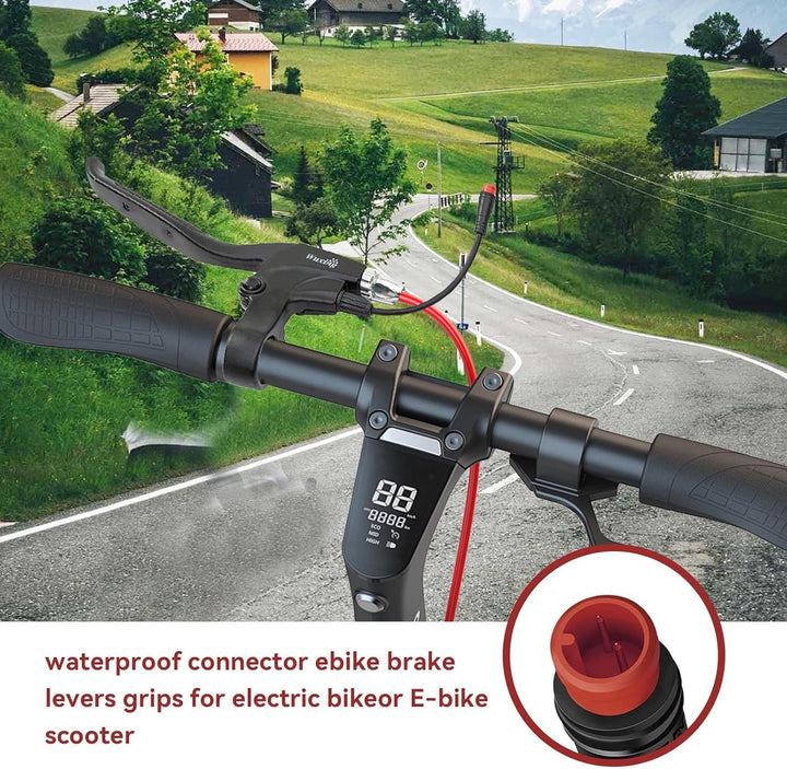 Waterproof E-Bike / Scooter Brake Lever with Motor Cutoff – Left or Right – 2-Pin Connector