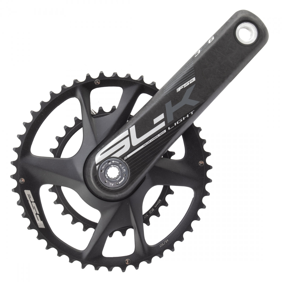 FSA SL-K Modular BB386EVO Carbon Crankset – 2x – 175mm – Grava