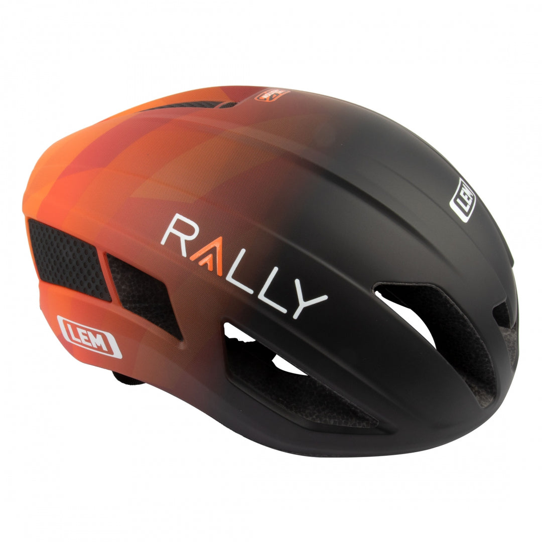 LEM Motiv Attack Helmet Team Rally Black to Reddish, Medium