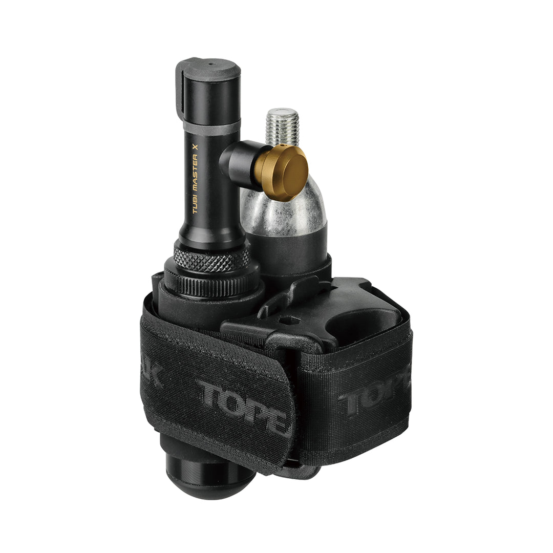 Topeak Tubi Master X Tubeless Repair Tool – Plug & CO2 Inflator – Presta/Schrader – Black
