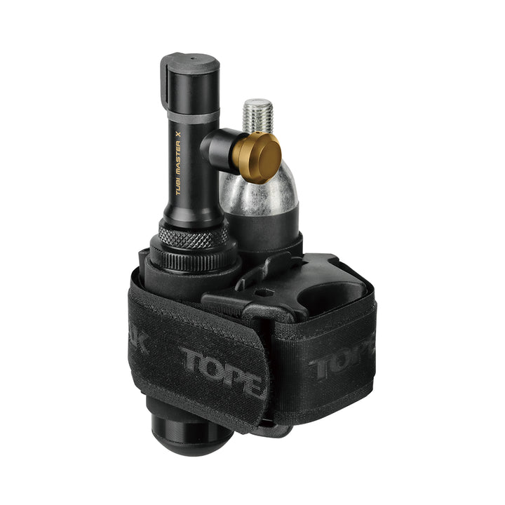 Topeak Tubi Master X Tubeless Repair Tool – Plug & CO2 Inflator – Presta/Schrader – Black