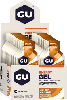 GU Original Energy Gel — Salted Caramel (Single Serving, Light Caffeine)