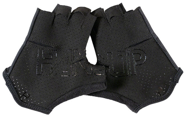 Handup Shorties Cycling Gloves - Solid Black, Short Finger, Touchscreen Compatible, Unisex