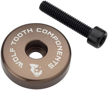 Wolf Tooth Ultralight Stem Cap with Integrated 5mm Spacer – Espresso