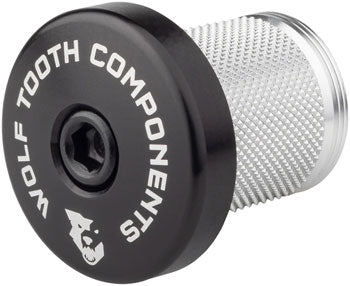 Wolf Tooth Compression Plug with Integrated Spacer Stem Cap – Black