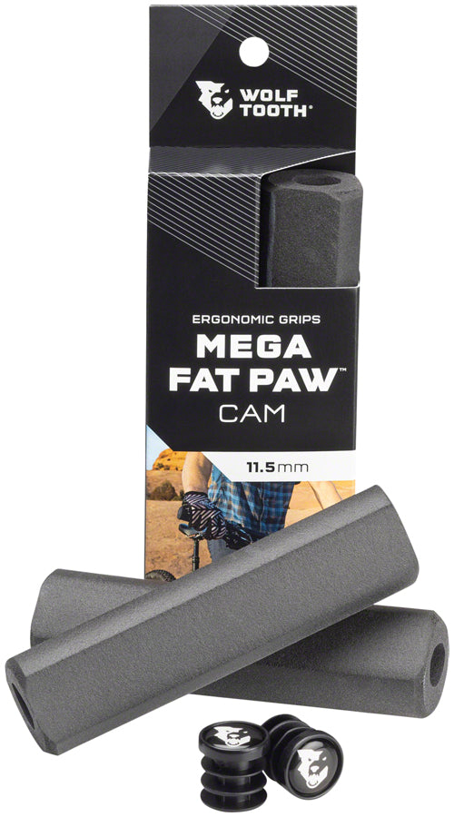 Wolf Tooth Mega Fat Paw Cam Grips – Silicone – 40mm – Black (Pair)