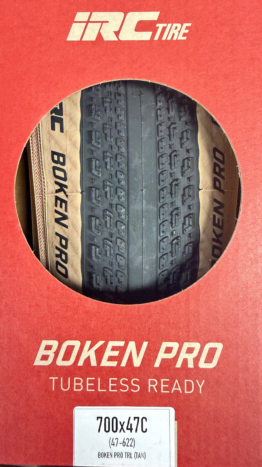 IRC Boken Pro 700x47 Tubeless Gravel Tire | Tan Wall | 120 TPI