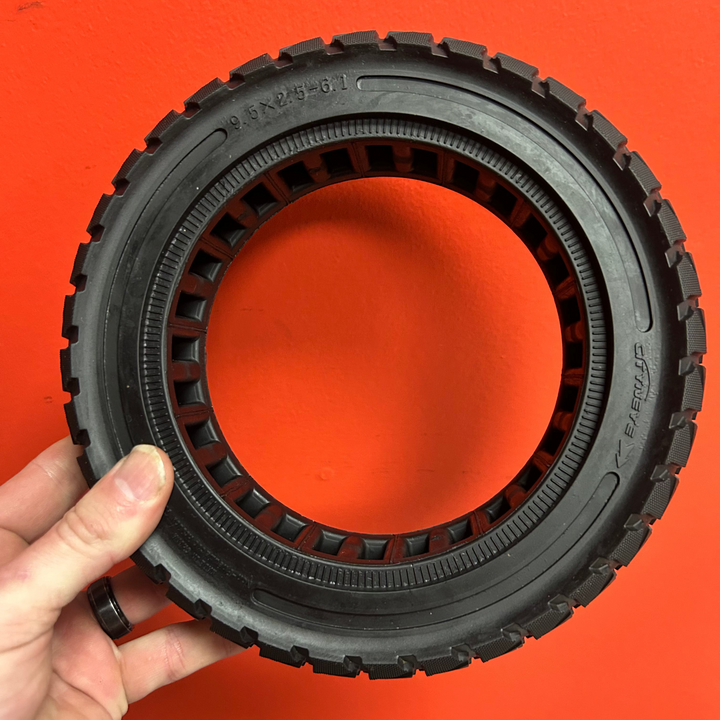 9.5×2.5 Airless Off-Road Scooter Tire – Solid Rubber, Puncture-Proof Upgrade