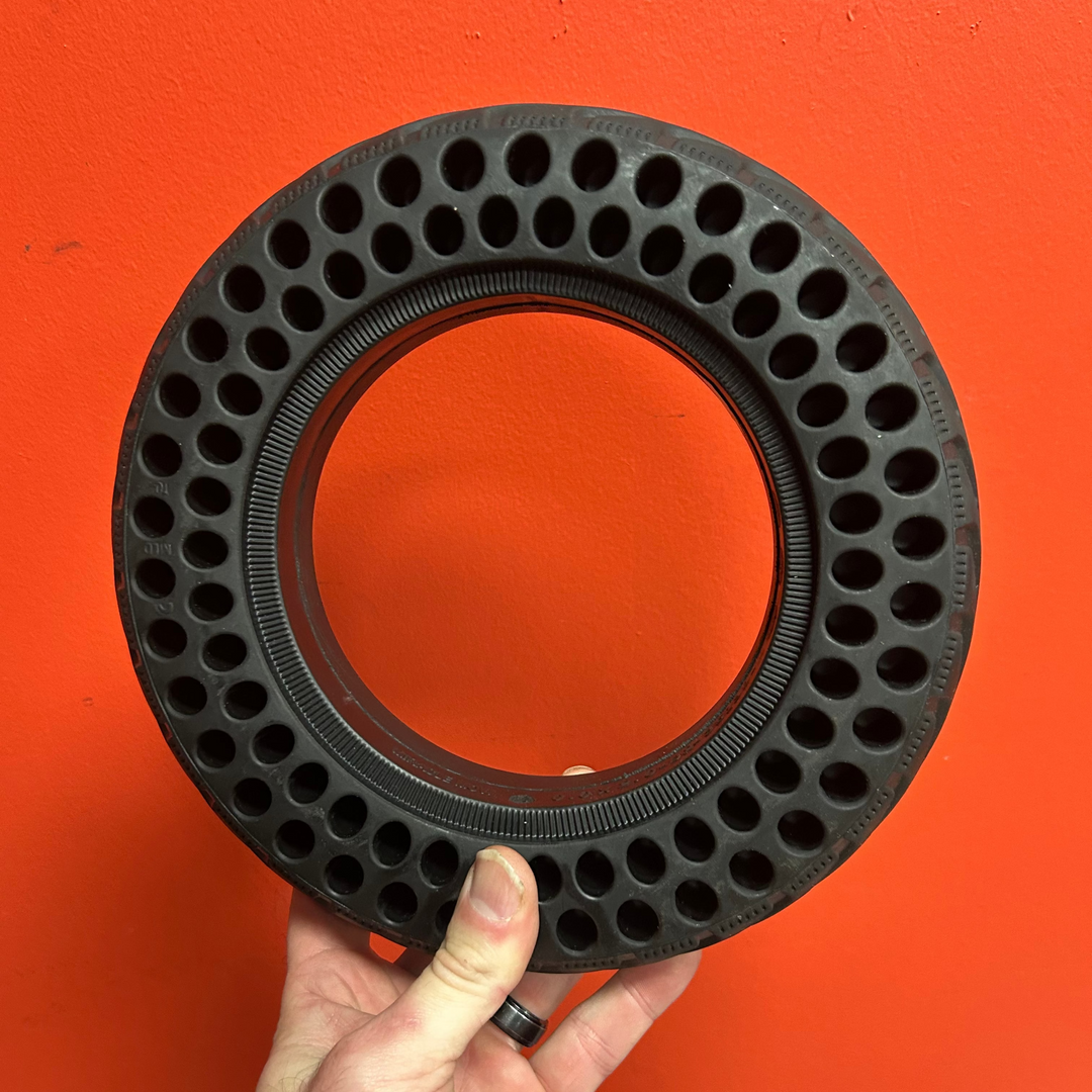 10×2.0-2.5 Solid Scooter Tire – Double Honeycomb Sidewall, Puncture-Proof Upgrade