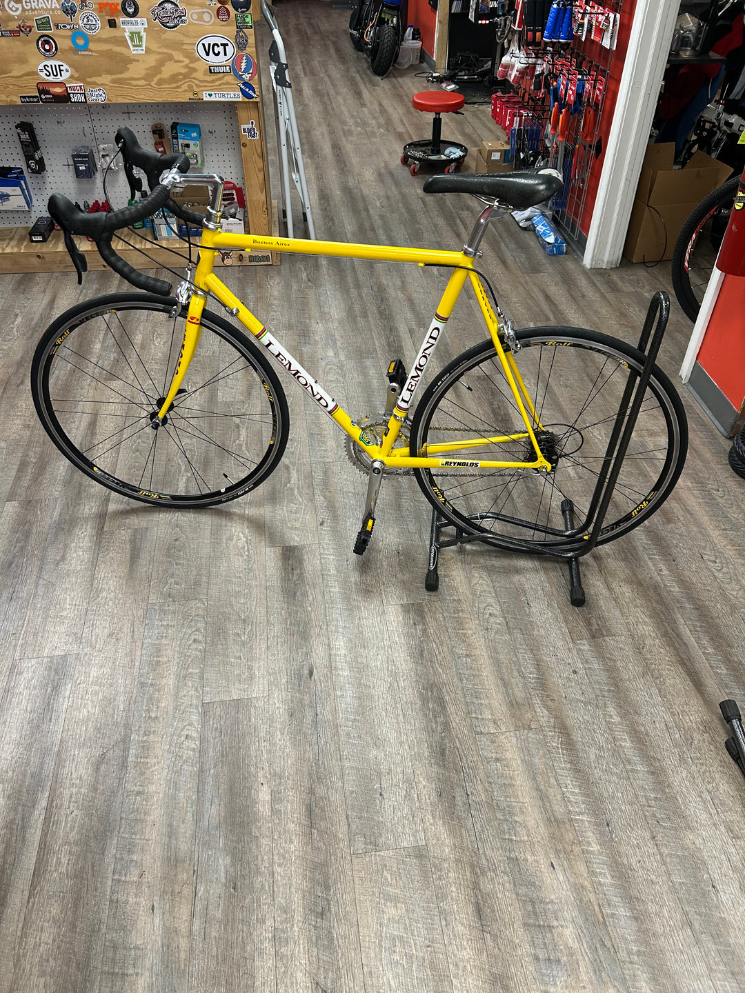 2002 LeMond Buenos Aires Reynolds 853 Steel Road Bike – Yellow • 58 cm • 2×9 Shimano • Rebuilt