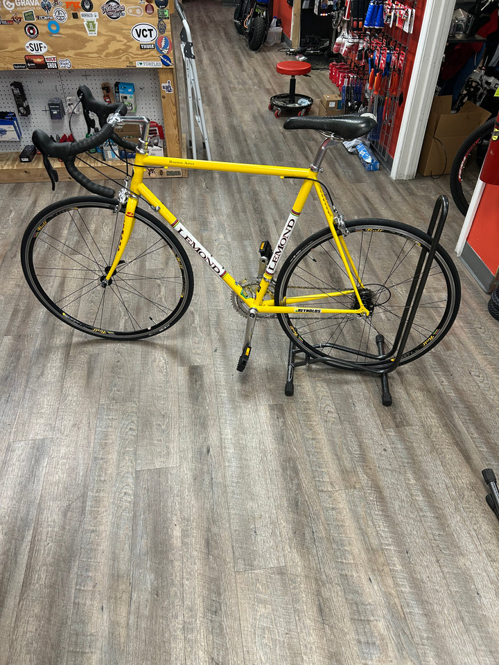 2002 LeMond Buenos Aires Reynolds 853 Steel Road Bike – Yellow • 58 cm • 2×9 Shimano • Rebuilt