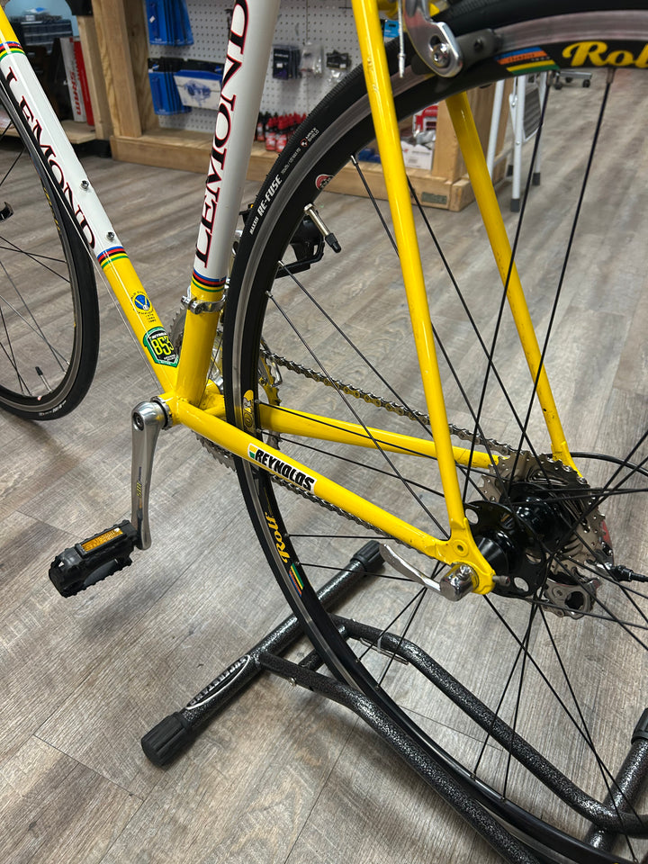 2002 LeMond Buenos Aires Reynolds 853 Steel Road Bike – Yellow • 58 cm • 2×9 Shimano • Rebuilt