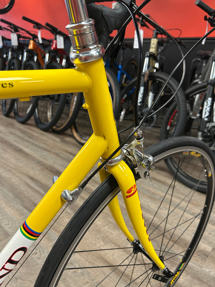 2002 LeMond Buenos Aires Reynolds 853 Steel Road Bike – Yellow • 58 cm • 2×9 Shimano • Rebuilt