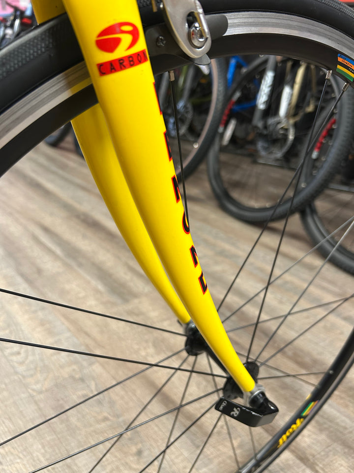 2002 LeMond Buenos Aires Reynolds 853 Steel Road Bike – Yellow • 58 cm • 2×9 Shimano • Rebuilt