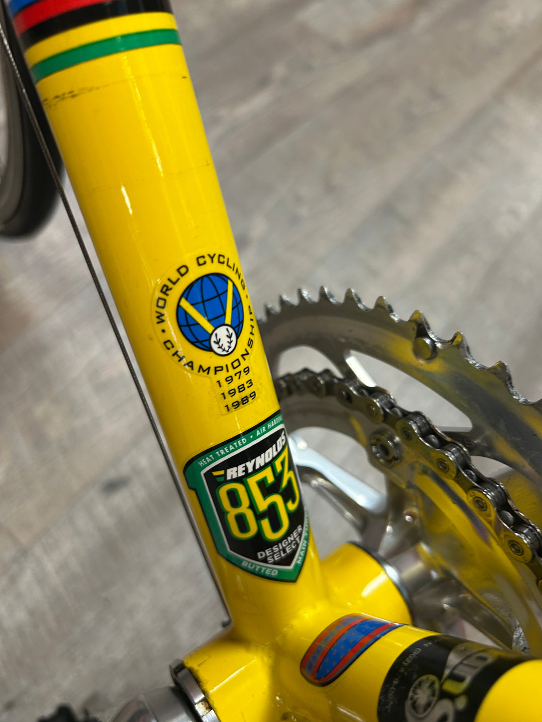 2002 LeMond Buenos Aires Reynolds 853 Steel Road Bike – Yellow • 58 cm • 2×9 Shimano • Rebuilt