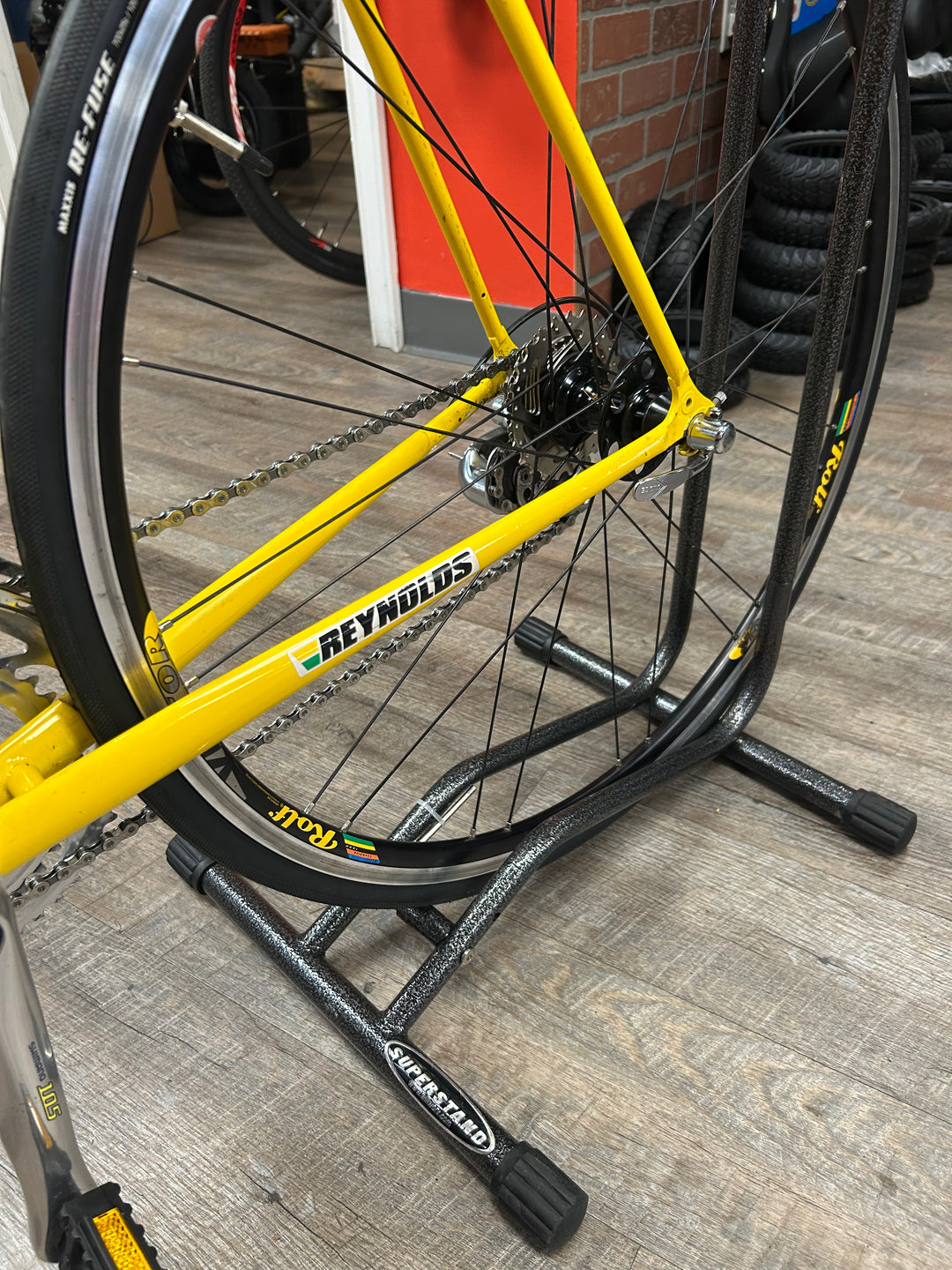 2002 LeMond Buenos Aires Reynolds 853 Steel Road Bike – Yellow • 58 cm • 2×9 Shimano • Rebuilt